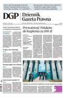 okłada najnowszego numeru Dziennik Gazeta Prawna