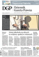 widok pierwszej strony Dziennik Gazeta Prawna