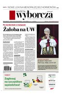 okłada najnowszego numeru Gazeta Wyborcza