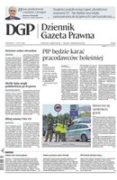 widok pierwszej strony Dziennik Gazeta Prawna
