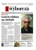 widok pierwszej strony Gazeta Wyborcza